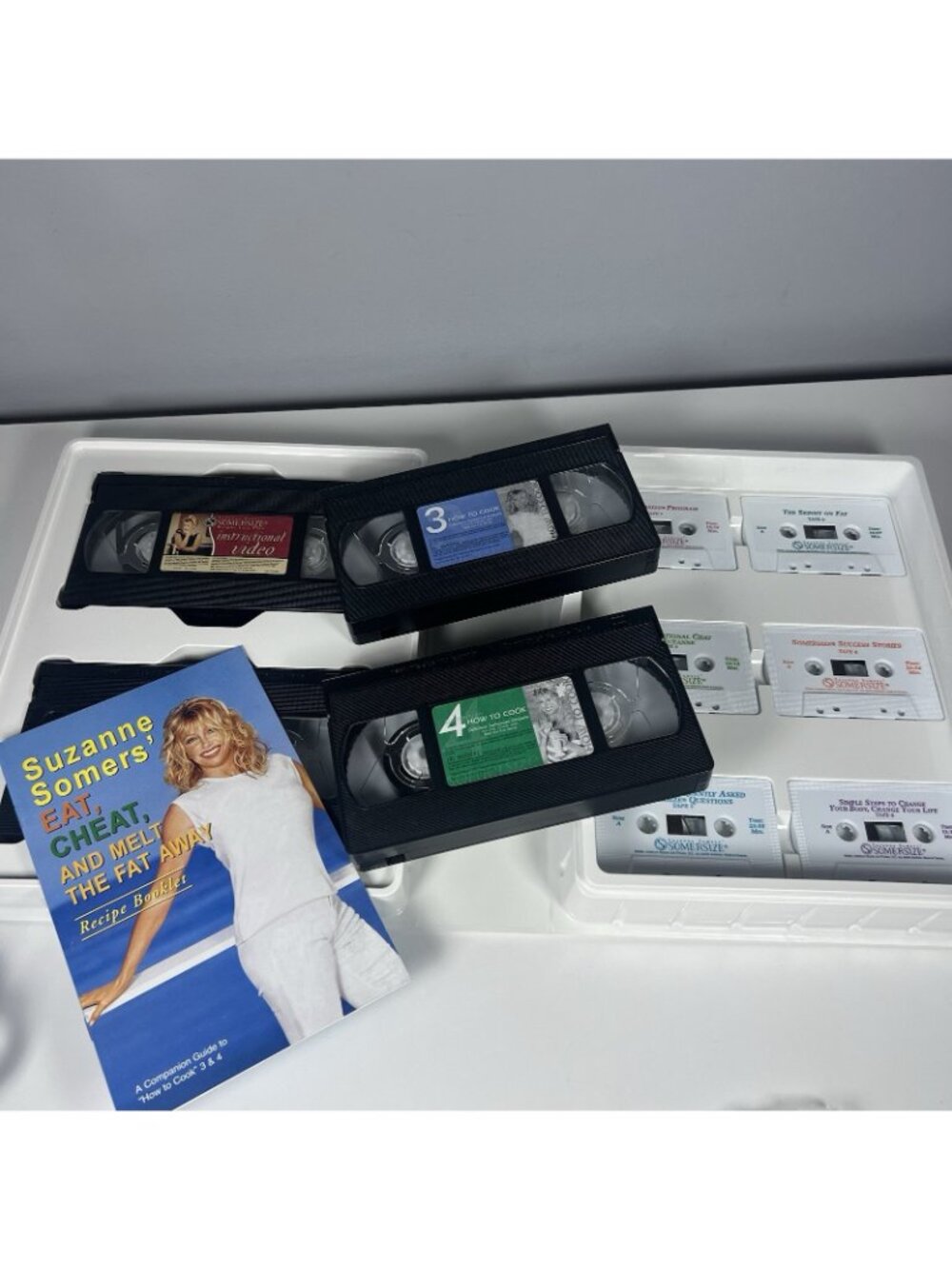 Vintage Suzanne Somers' SOMERSIZE Weight Loss Plan Set In Case NEW - Picture 2 of 11